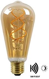 LUCIDE ST64 TWILIGHT SENSOR - Lámpara de filamento - Ø 6,4 cm - LED - E27-1x4W 2200K - Sensor día/noche