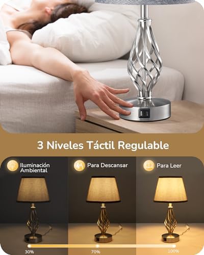  EDISHINE Lámpara de Noche LED Regulable Táctil para Dormitorio y Salón
| EDISHINE Lámpara de Noche LED Regulable Táctil