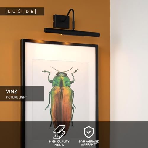  LUCIDE VINZ - Aplique de iluminación para cuadros negro, 2xG9
| LUCIDE VINZ - Iluminación de cuadros aplique negro, 2xG